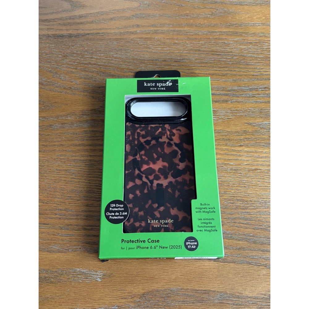 Kate Spade iPhone 17 Air Case MagSafe Tortoise Shell Protective 6.6 New 2025